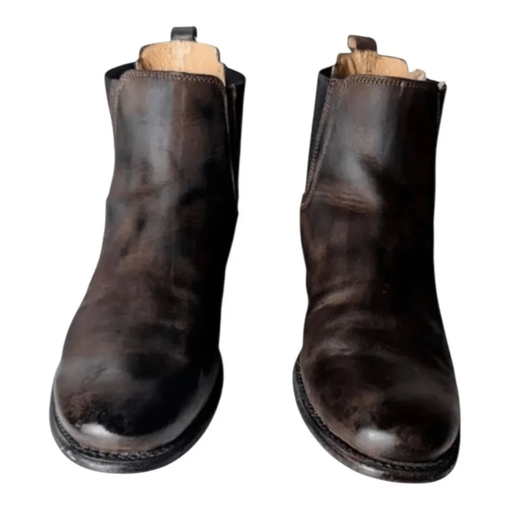 J.D. FISK Serge Brown Leather Boot Size 11.5